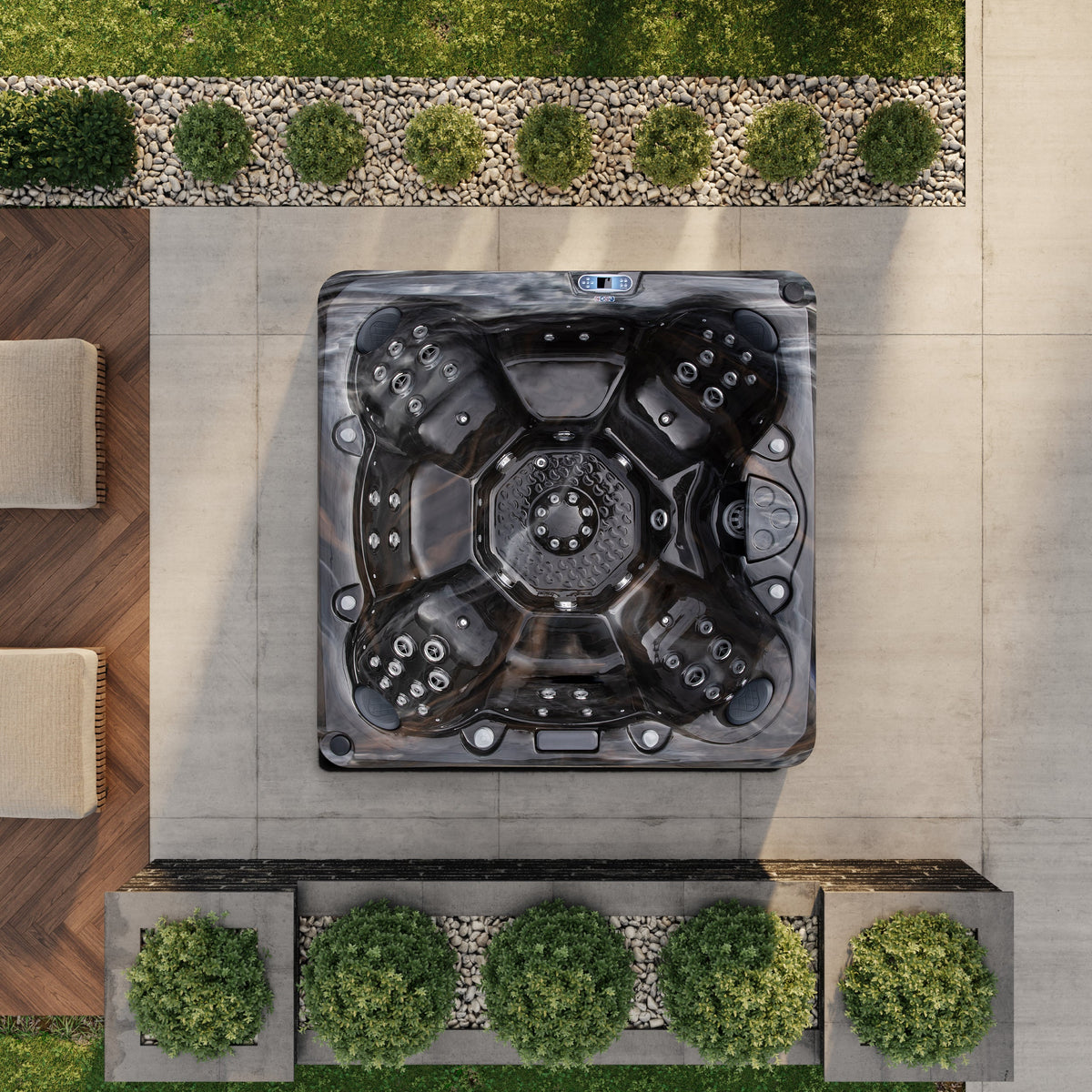 Outdoor Living Sanctuary Hot Tub